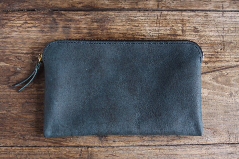 通帳ポーチ　TC-02 ダークブルー