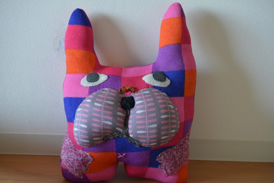 BUHIミニクッション(ピンク）④