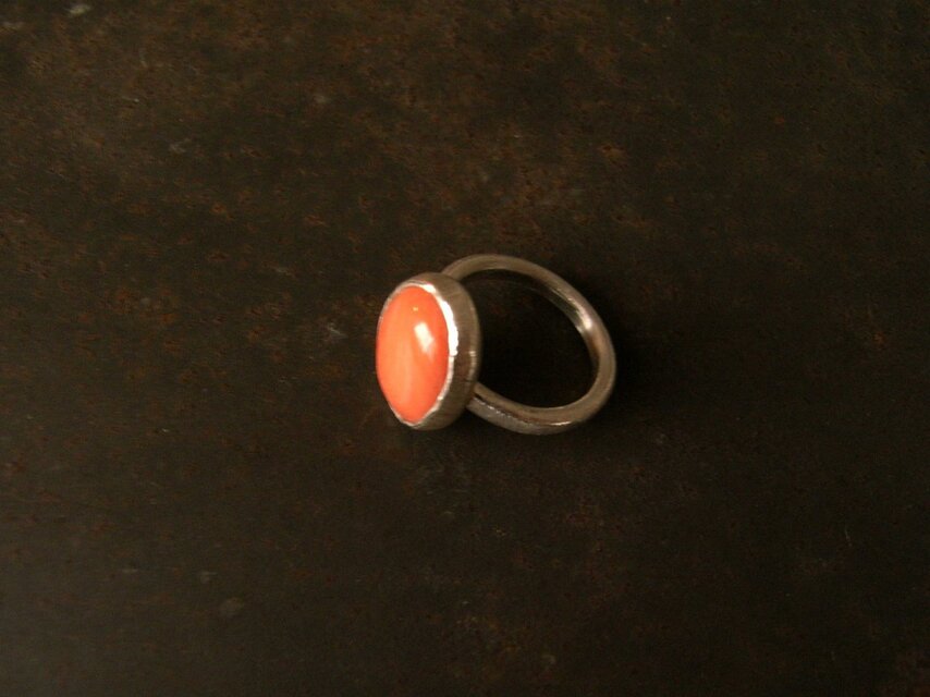 桃色珊瑚　リング