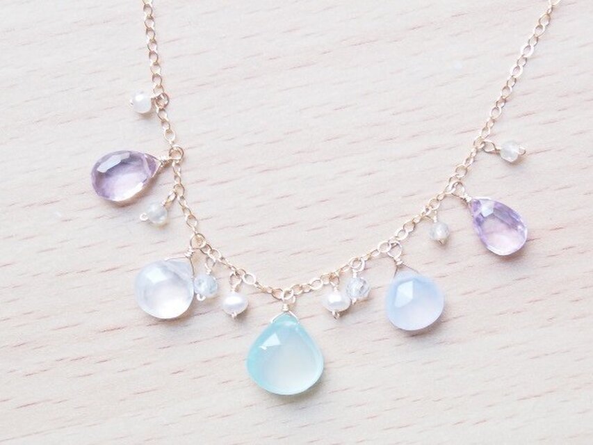 【一点物】波打ち際の記憶（ネックレス　14kgf）