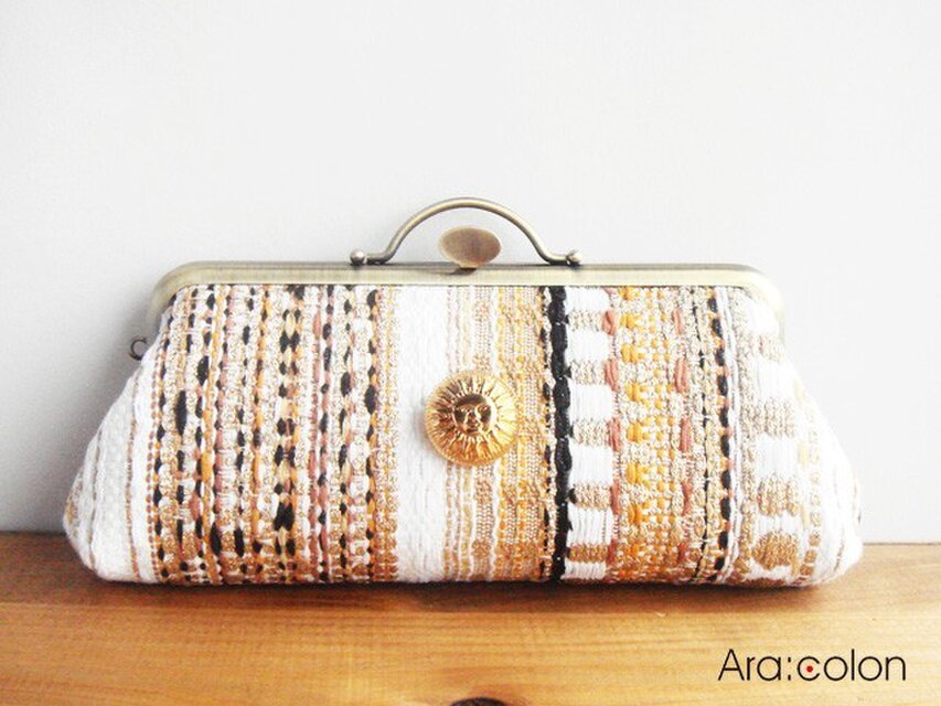 【横長M Pouch】"MALHIA KENT" FANCY TWEED