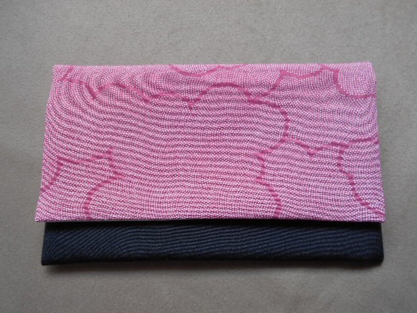 リメイク*懐紙入れ*江戸小紋雲取り