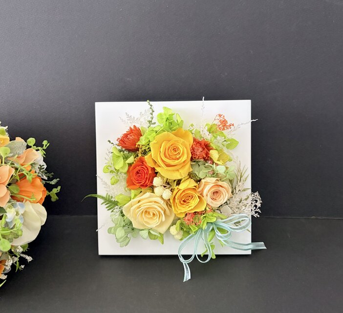 結婚お祝いや敬老の日プレゼント♡プリザーブドフラワーフレーム