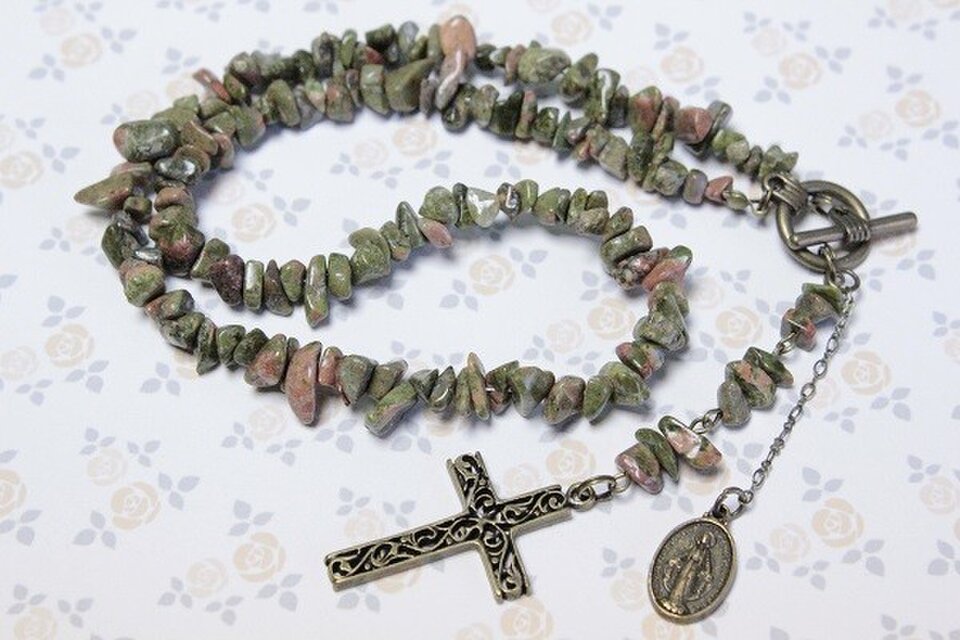 オーダー品☆ユナカイトのタンブルネックレス他