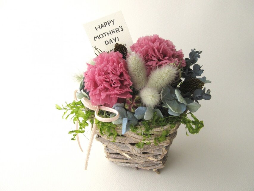 母の日アレンジ＊チェリーピンク