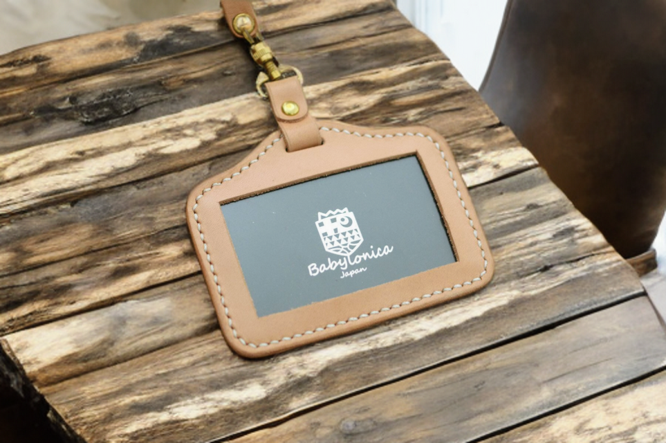 本革サドルレザーのネームホルダー【受注制作】