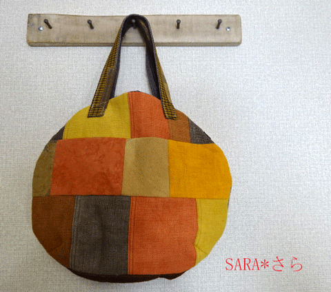 みかん色のまあるいバック