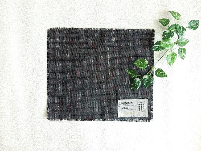 マット　敷物　織柄モノトーン　ソーイング