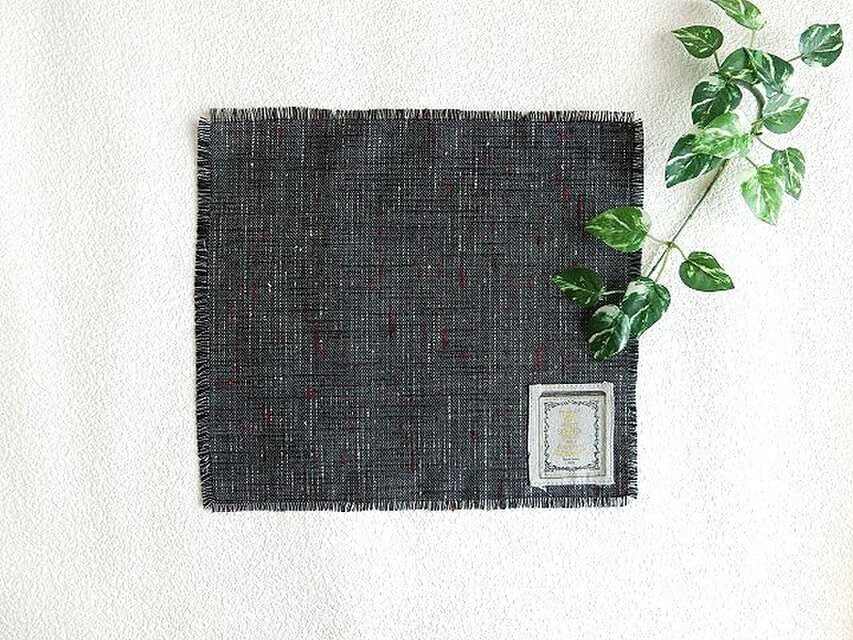 マット　敷物　織柄モノトーン　ブック