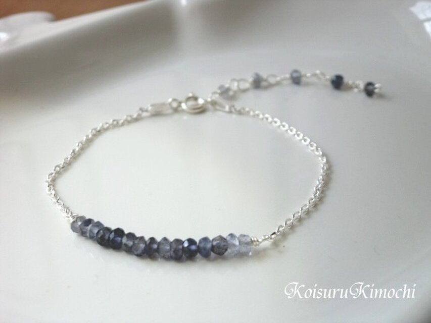 アイオライトのブレスレット【新月の願い事】