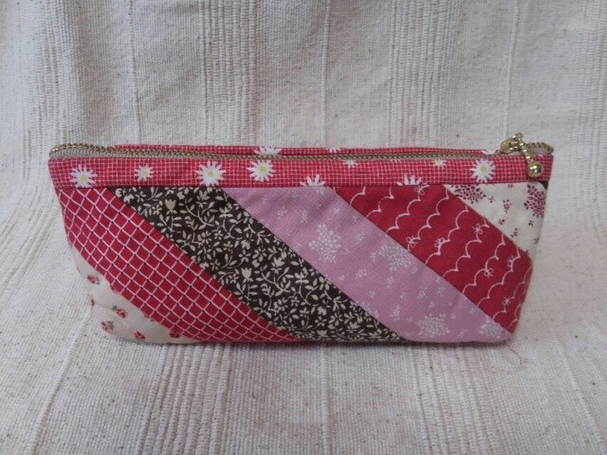 お花のストリングキルトペンケース