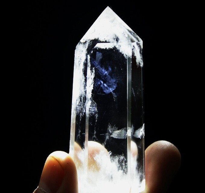 エンジェルフェザー・クリスタル（ポイント水晶、クリア・クォーツ）中国産　 80.6g/ 鉱物