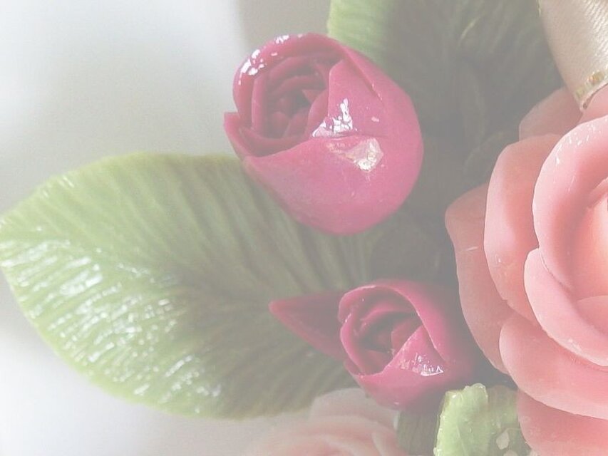 【オーダー】アレンジメントの贈り物。ソープカービング