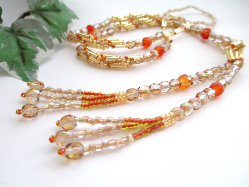 カーネリアンラリエット