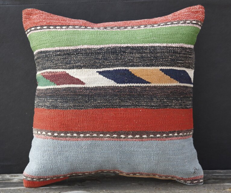 40cm　キリムピロー・ハンドメイドクッションカバー