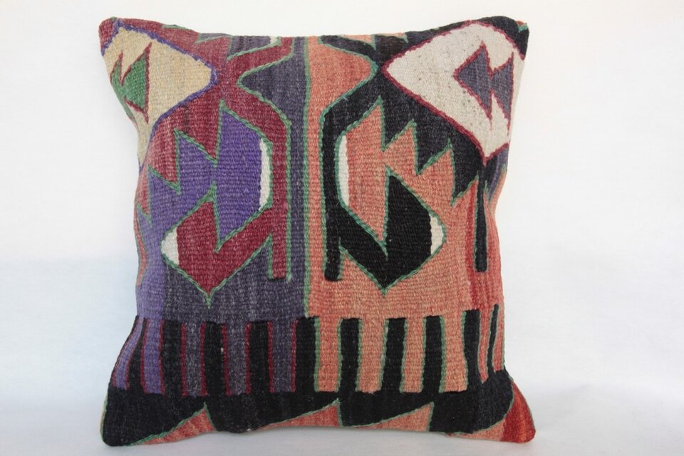 40cm　キリムピロー・ハンドメイドクッションカバー