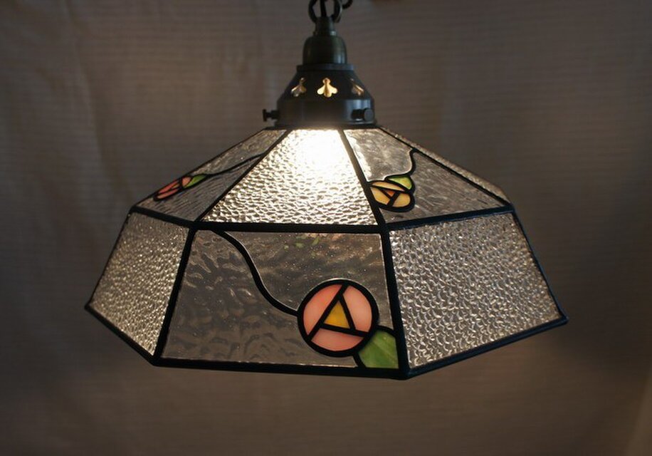 小花舞うペンダントランプ