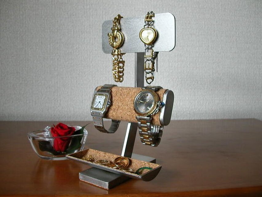 だ円パイプ腕時計スタンド小物入れケース付き