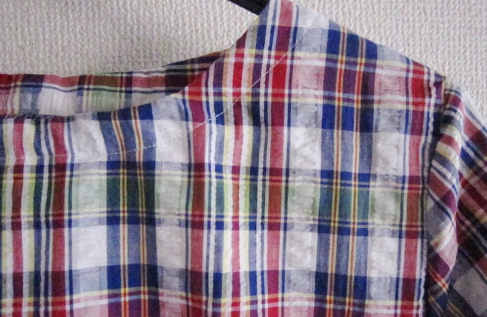 チェックのブラウス４