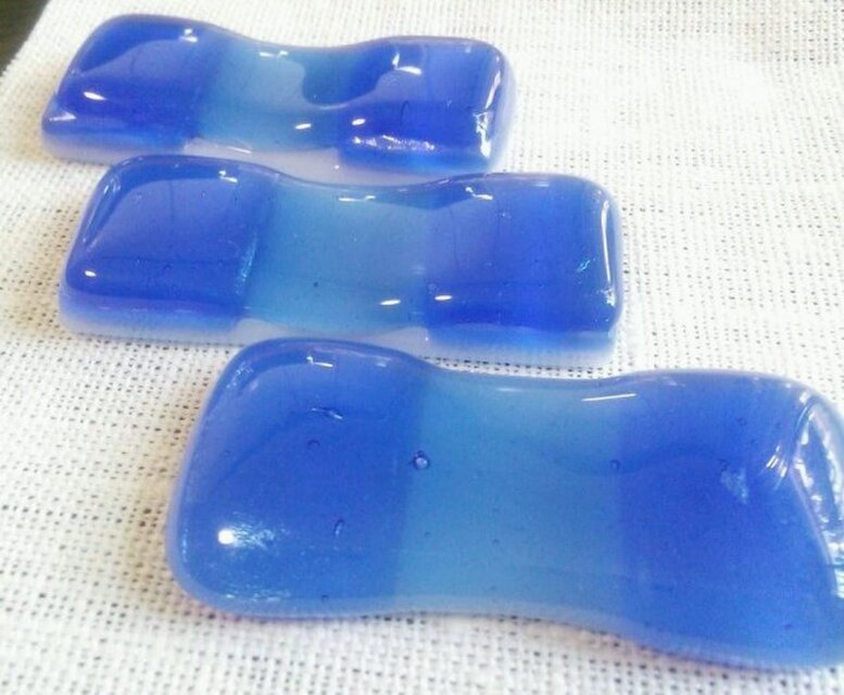 ブルーのきらきらお箸置き