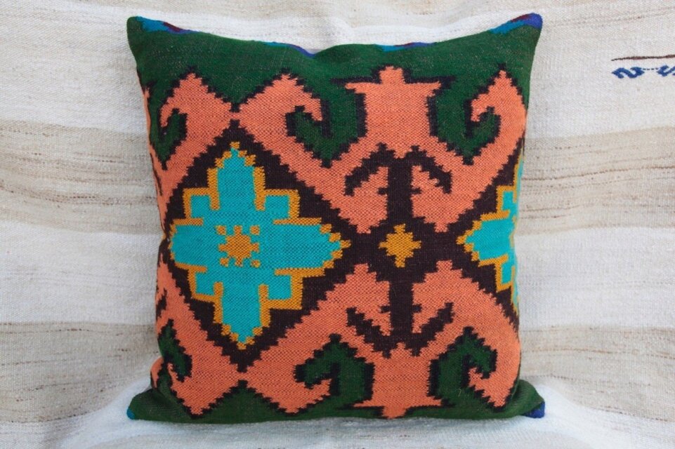 50cm　キリムピロー・ハンドメイドクッションカバー