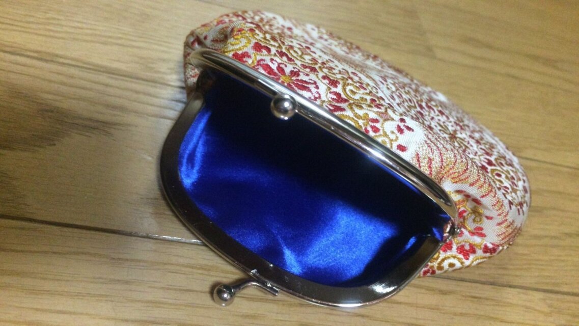 がまぐち・大　丸紋柄