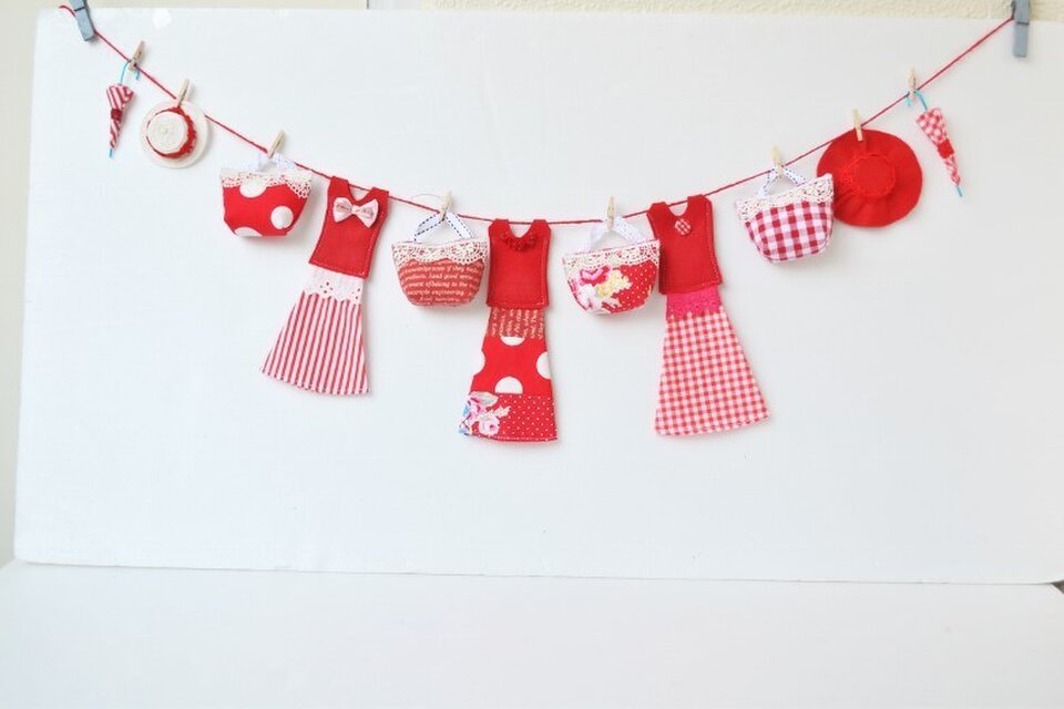 真っ赤でカワイイ～お洒落なガーランド♪