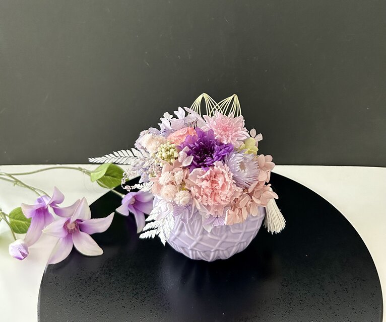 てまり プリザーブドフラワーアレンジ「受注制作」 | iichi 日々の