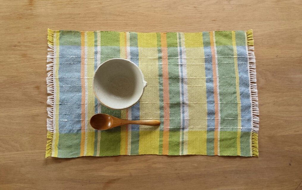 【手織り】麻のクロス#02