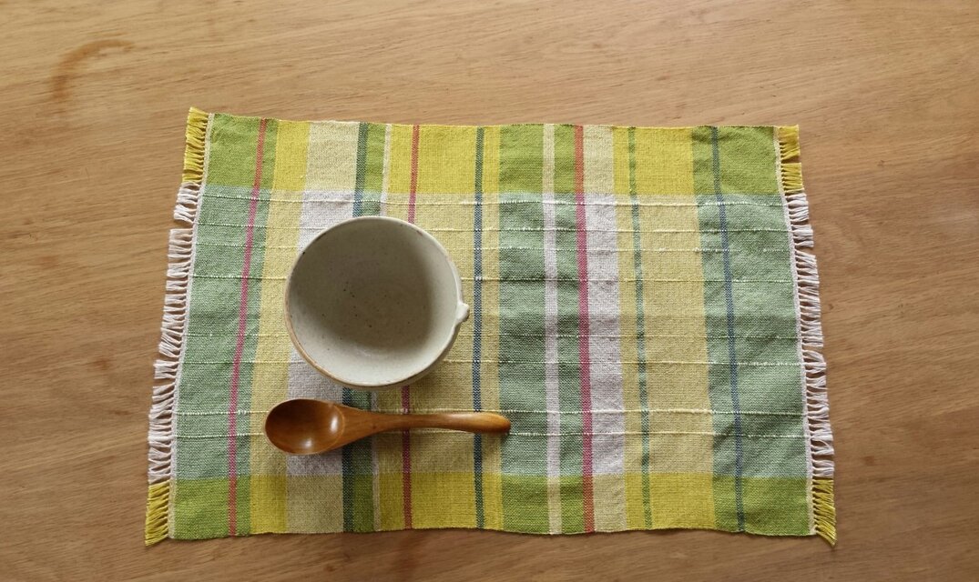 【手織り】麻のクロス#03