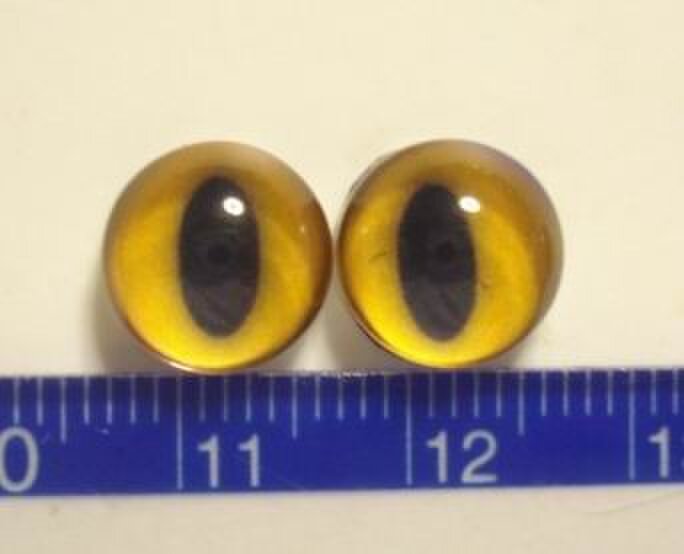 にゃんこのおめめ○猫目○グラスアイ○半球10ｍｍ○10130