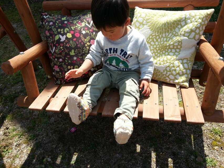 シューズカバー☆ネイティブ　ブラウン