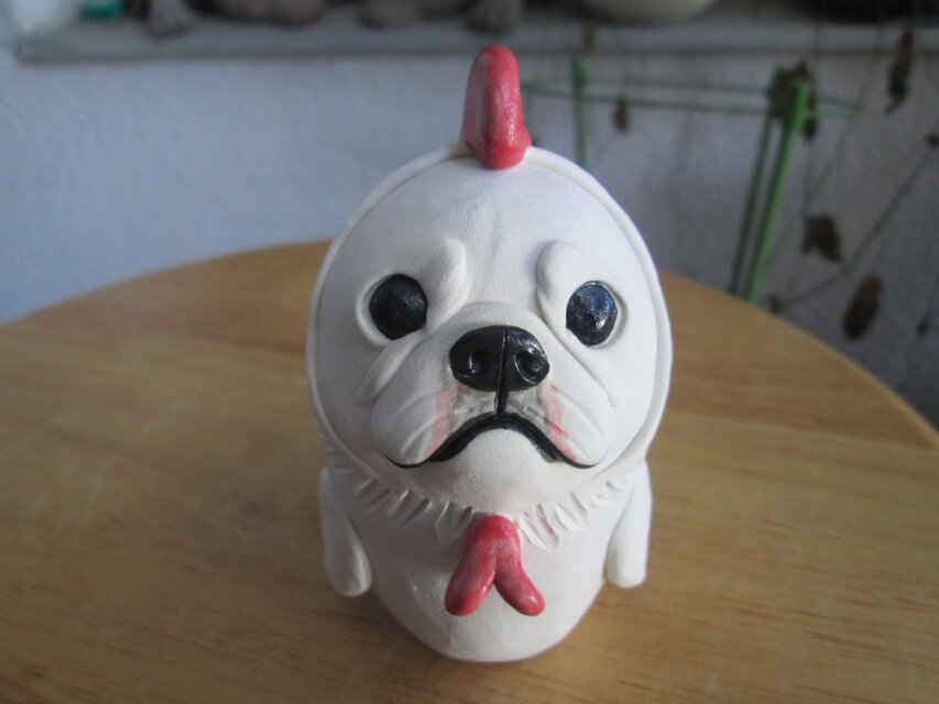 酉かぶりフレンチブルドッグ（クリーム）