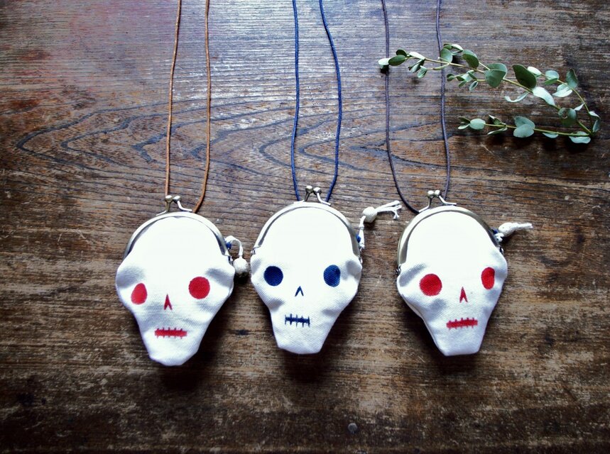 ガイコツのがまぐち