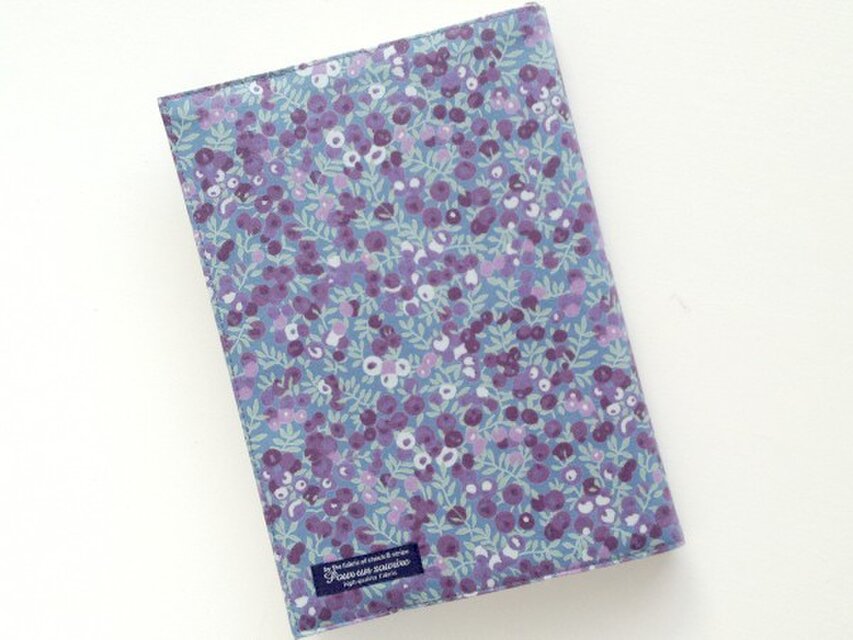 リバティ A5ブックカバー ウィルトシャー ブルー