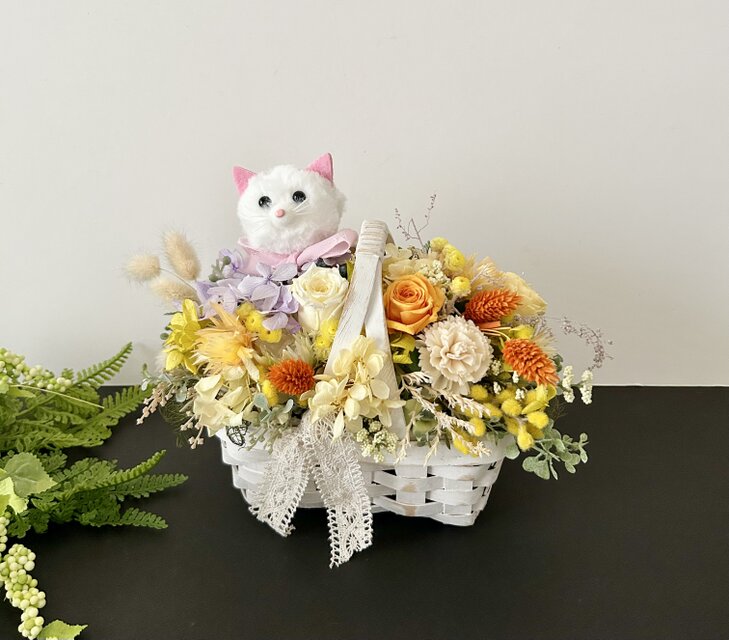 お誕生日プレゼント♡Rose basket arrange