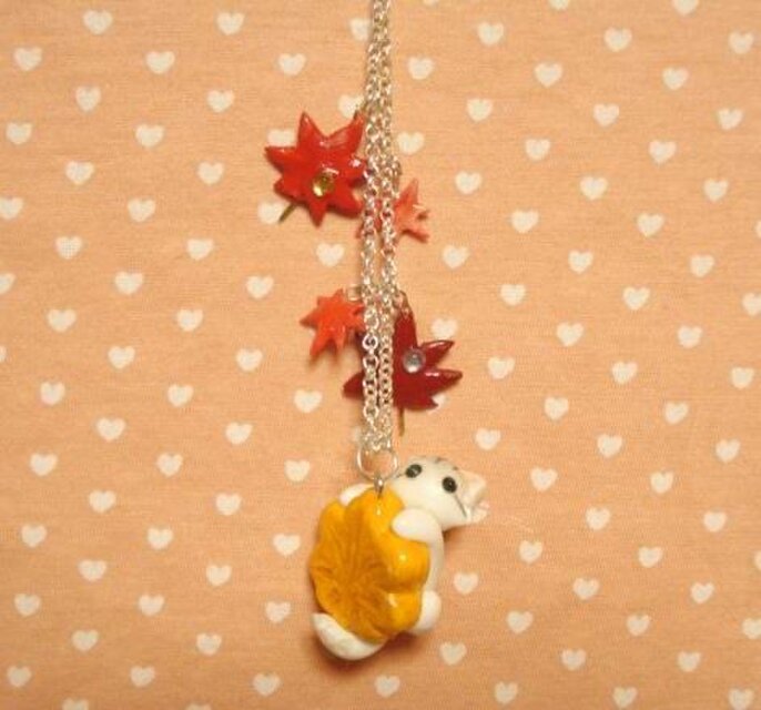 にゃんこまんじゅうチャーム にゃんこのしっぽ○紅葉まんじゅうバッグチャーム○チンチラ○猫