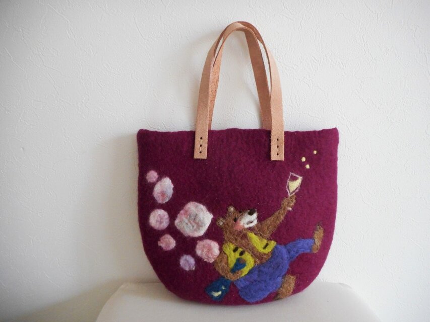 ご機嫌クマさん　バッグ