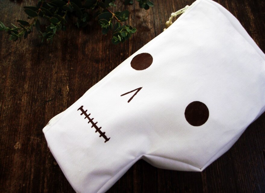 ＜M様ご注文品＞マチありガイコツポーチ