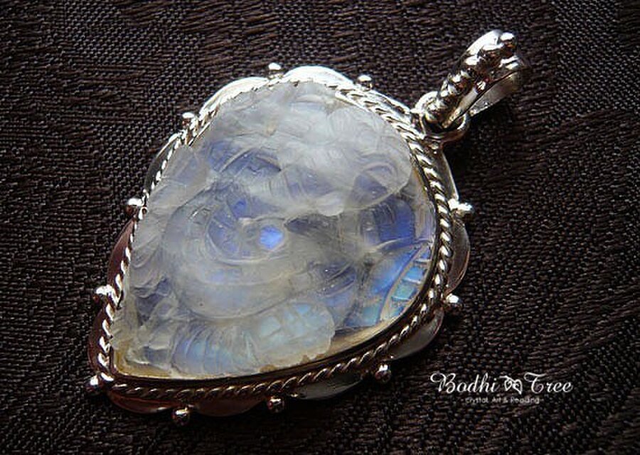 ガネーシャ・ムーンストーンSVペンダント