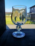 一点物　コリン・ヒーニー　ゴブレット　2個　アート　グラス　吹きガラス　サイン ガラスのゴブレット | iichi 日々の暮らしを心地よくする