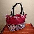 着物　トート型手さげバッグ（小）紐付き