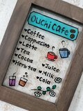 送料無料*ステンドグラス風*おうちカフェ･ドリンクメニュー･ハンドメイド♪