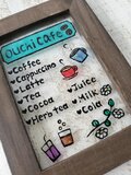 送料無料*ステンドグラス風*おうちカフェ･ドリンクメニュー･ハンドメイド♪
