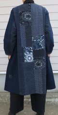 古布絵絣　あられ絣　布団皮でワンピース　￥20000を￥17800にお値引き 古布絵絣 あられ絣 布団皮でワンピース ￥20000を￥17800にお