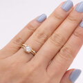 Magnolia Petal Diamond Ring