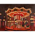 原画「夜のメリーゴーランド」F6・油彩画 | iichi 日々の暮らしを