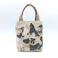 猫 パネル生地のミニミニトートバッグ ベージュ 871 | iichi 日々の