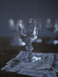 モノグラム入り クリスタルグラス フランスアンティーク