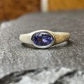 【特価】タンザナイト シルバー リング 11号 タンザナイト 0.7ct OV 印台 シルバーSV925リング | iichi 日々
